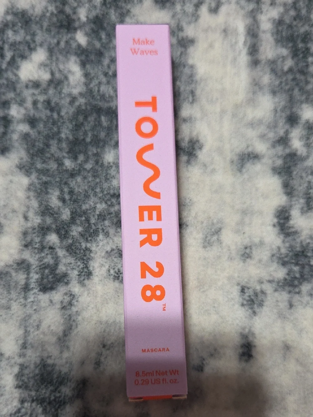 Tower 28 Mascara Box in Pink with Orange Logo